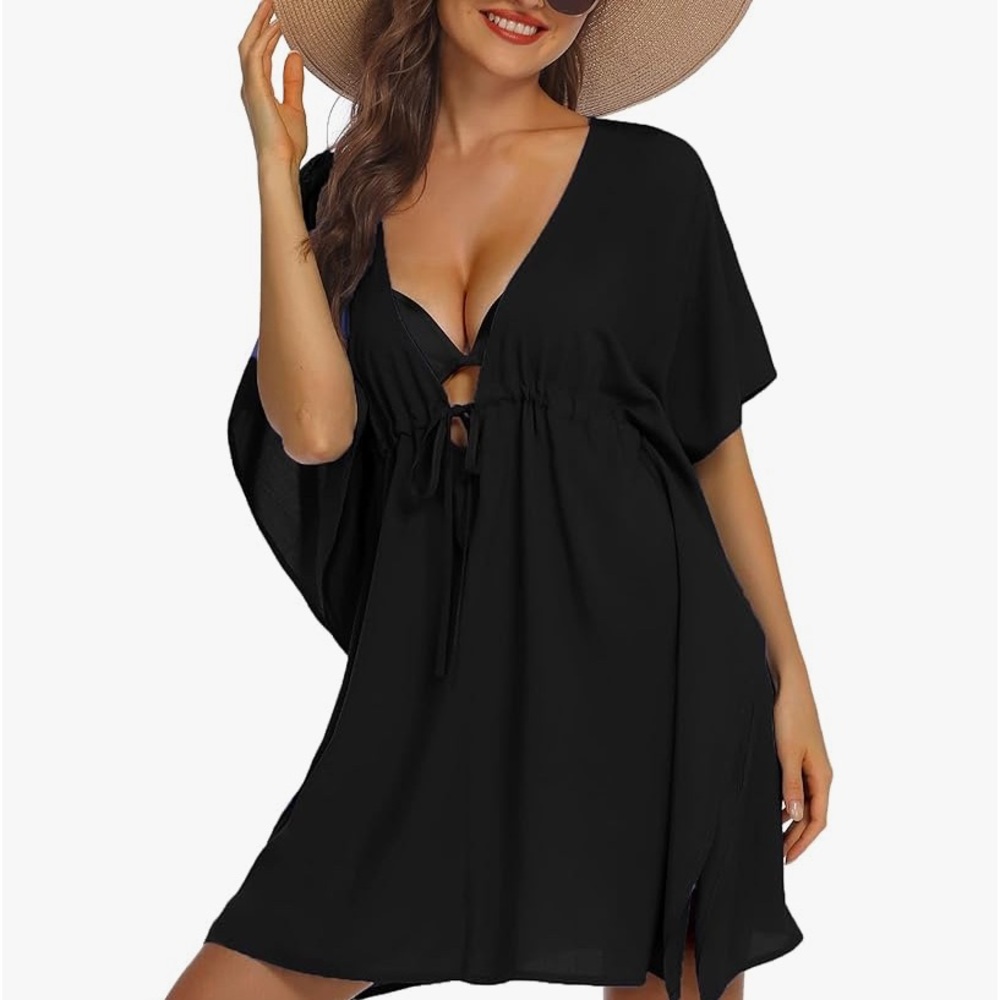 ADOME Swimsuit Women’s V-Neck Oversized Beach Cover Up